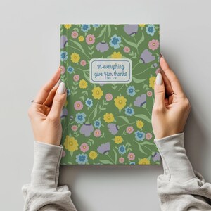 Floral Bible Verse Journal: Christian Gratitude Notebook