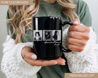 Personalized Senior Mom Mug: Custom Class Of 2026 Childhood Photo Cup, Graduation Keepsake Gift