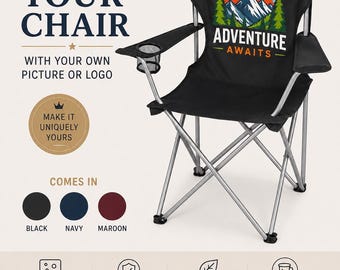 Personalized folding chair/ coach gift/ custom wedding gift/ custom camping chair/ custom logo chair / birthday party gift