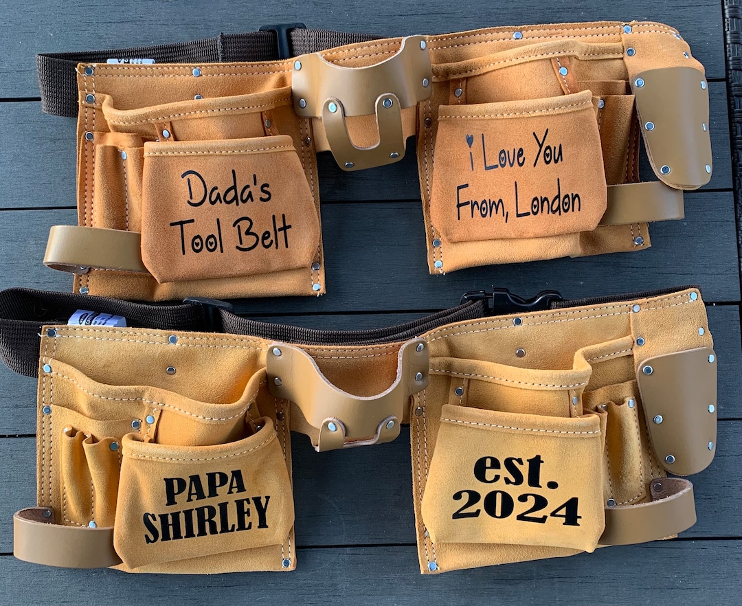 Personalized Tool Belt With Name , Custom Tool Belt, Fathers Day Gift