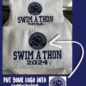 Personalisiertes Schwimm-Team-Handtuch / Individuelles Schwimm-Handtuch / Personalisiertes Handtuch mit individuellem Logo / Taucher-Team-Handtuch / Sport-Team-Handtuch /Trainer Geschenk