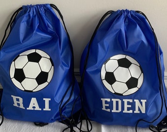 Personalized soccer backpack / custom basketball drawstring bag / volleyball backpack drawstring sports team bag team gift