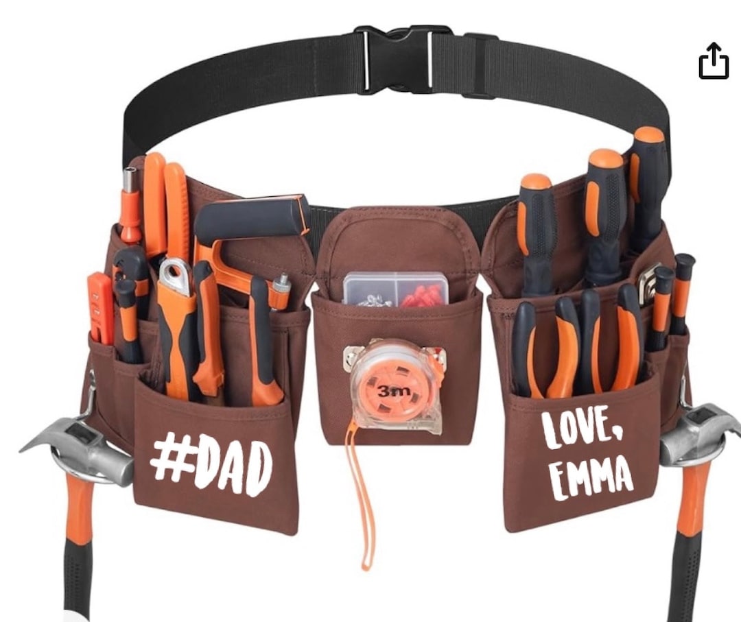 Personalized Tool Belt With Name , Custom Tool Belt, Fathers Day Gift