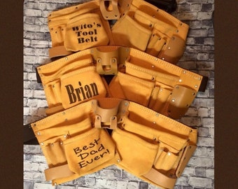 Personalized tool belt with name , custom tool belt, Father’s Day gift tool belt, birthday gift