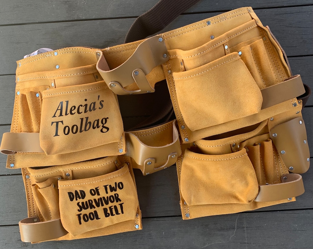 Personalized Tool Belt With Name , Custom Tool Belt, Fathers Day Gift