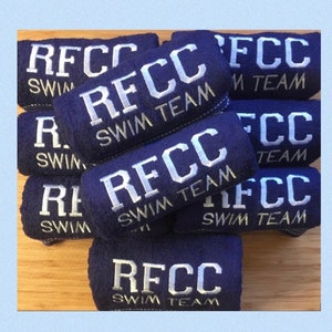 Personalized swim team towel/ Custom swim  towel /  swim team gift 30 x 54”