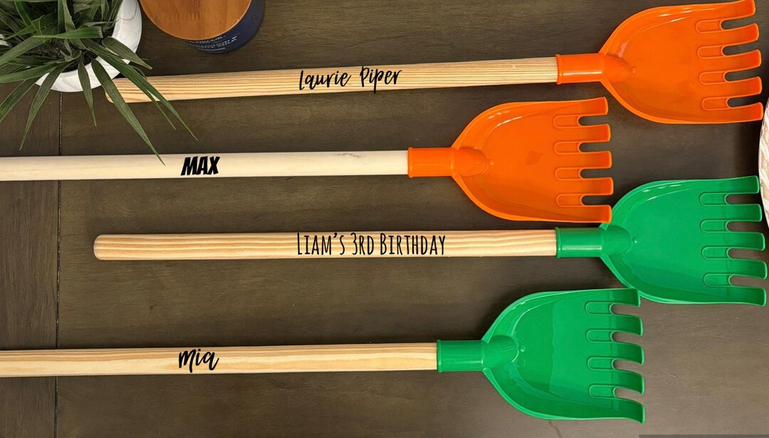Personalized Wood Rake/ Custom Rake/ Kids Rake/ Party Favor Rake ...