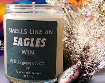 Eagles Football team candle