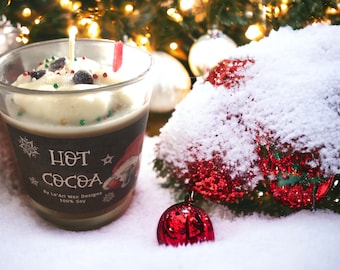 Hot cocoa food candle