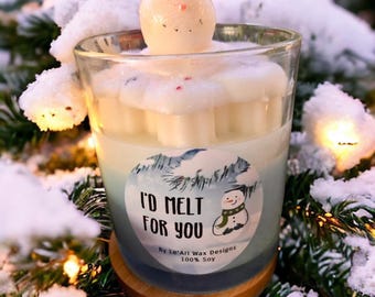 Snowman Candle ( I’d melt for you)