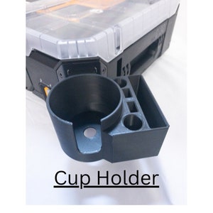Toughbuilt Stacktech Cup Holder and Cell Phone Holder - quick disconnect