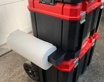 Craftsman Versastack paper towel holder shop towel holder tape holder horizontal no drilling snap fit