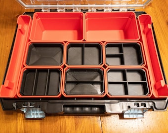 Craftsman Versastack Organizer and Dewalt Tstak V Small Container Shallow Bin - qty 2