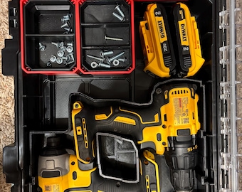 Dewalt Drill Impact Driver Insert for Craftsman Versastack Organizer – Tool Storage Holder