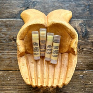Natural Beeswax Lip Balm with SIMPLE Ingredients- No Essential Oils, No Flavor Oils, Sensitive Skincare, Nontoxic Chapstick, Homemade