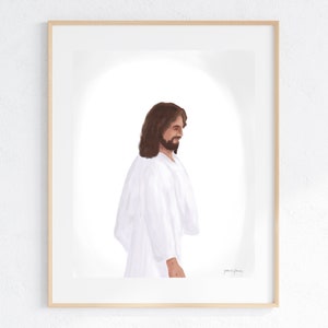 Bienheureux Rédempteur | Peinture de Jésus | Portrait du Christ | Art religieux | Art de Pâques | Art chrétien moderne | Art de Jésus | Art mural