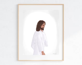 Retrato del Bendito Redentor Jesucristo: Arte cristiano hecho por el hombre (Descarga digital)