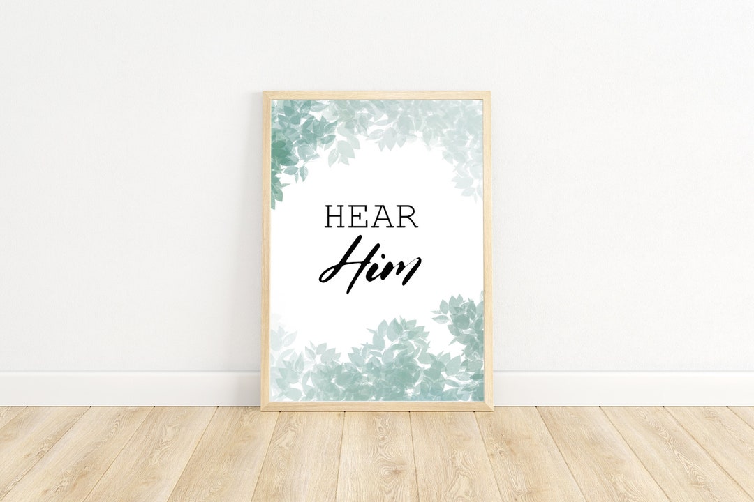 Lds Conference Quote | Hear Him | Printable | LDS Quote | Digital ...