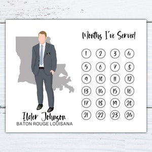 Personalized LDS Missionary Countdown Portrait (Digital Download)