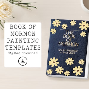 Book of Mormon Painting Templates | Young Women Activity | Painted Book of Mormon Ideas