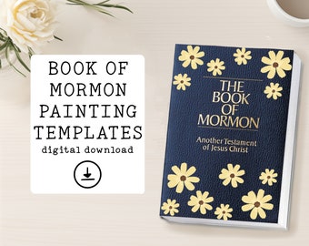 Book of Mormon Painting Templates | Young Women Activity | Painted Book of Mormon Ideas