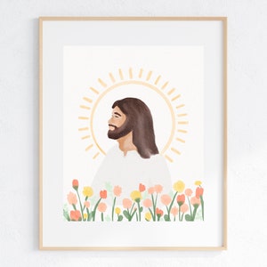 Le Fils | Art SDJ | Imprimable | Portrait du Christ | Art religieux | Art de Pâques | Art chrétien moderne | Peinture de Jésus | Jésus
