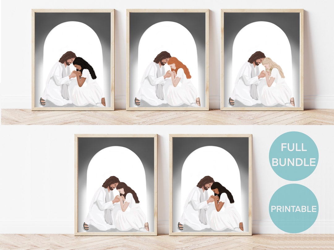 LDS YW Gift | Printable | Christ Portrait | Lds Youth | Gift for Young ...