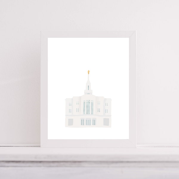 Payson Temple | LDS Temple | Temple Art | Digital Download | Mormon Temple | Payson Utah | Temple Print