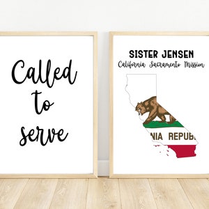 Benutzerdefinierte Missionar Geschenk | LDS Missionar | Personalisiertes Geschenk für Missionar | Sendung Abschied | Heimkehr | Schwester Missionar | MIssionsruf