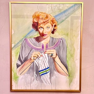 Lucy Knitting