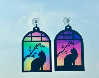 SVG-Laserdatei für Katzen-Sonnenfänger | Erinnerungsgeschenk für Haustiere (Digitale Datei)