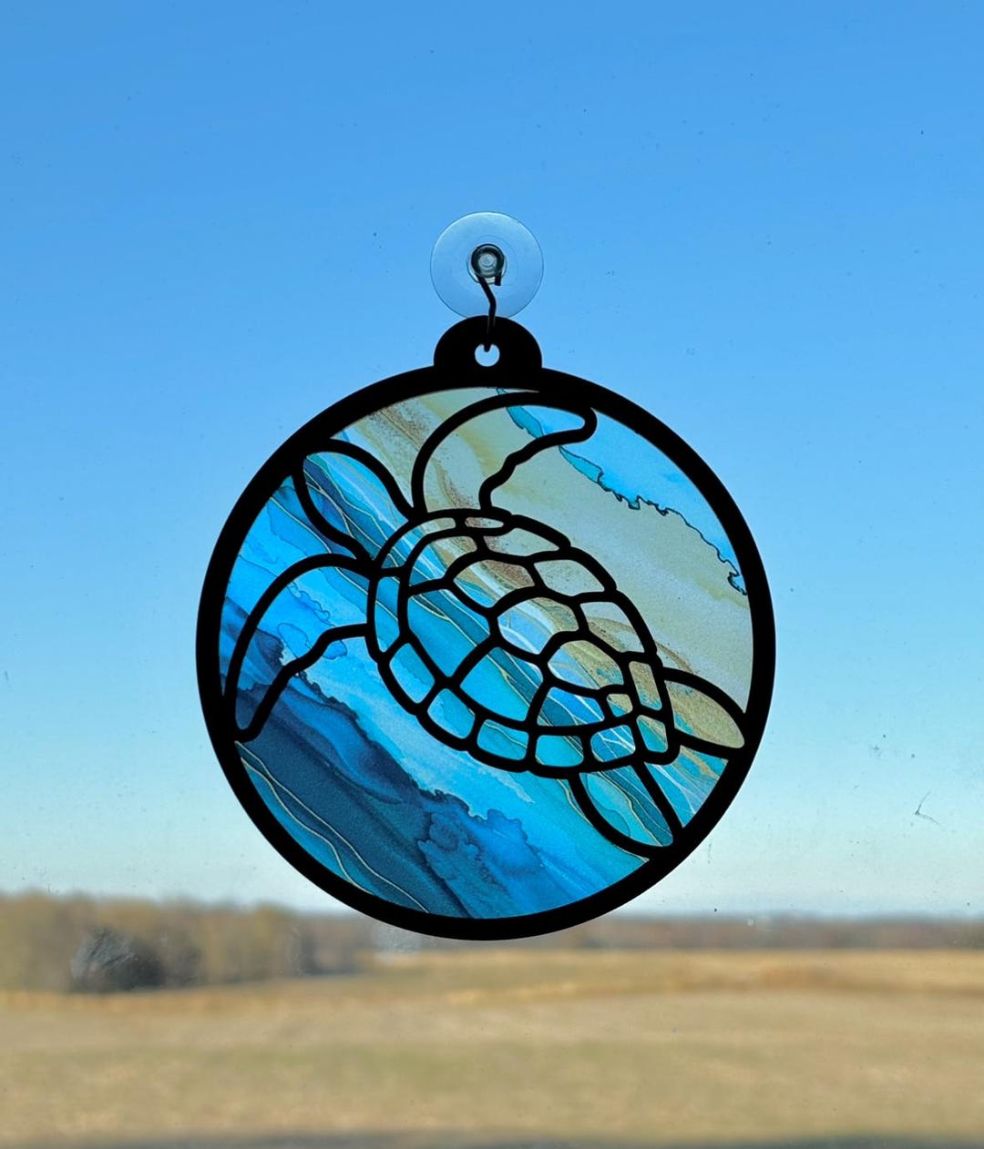 Sea Turtle Sun Catcher SVG | Turtle Sun Catcher Cut File | Laser File ...