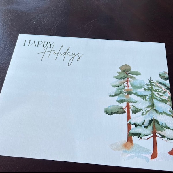 Evergreen Trees Personalized Paper Placemats