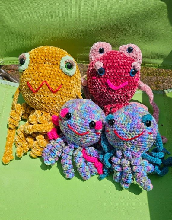 フロクトパスのかぎ針編みパターン：縫わない編みぐるみぬいぐるみ