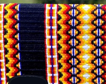New Zealand Wool Show Pad Handmade Western Saddle Blanket Custom Horse Riding Ranch Tack