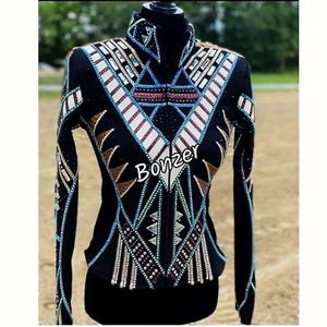 Western Women New Design Showmanship Jacket, Horse Riding Jacket Custom Rodeo Queen, Western Pleasure Show Shirt