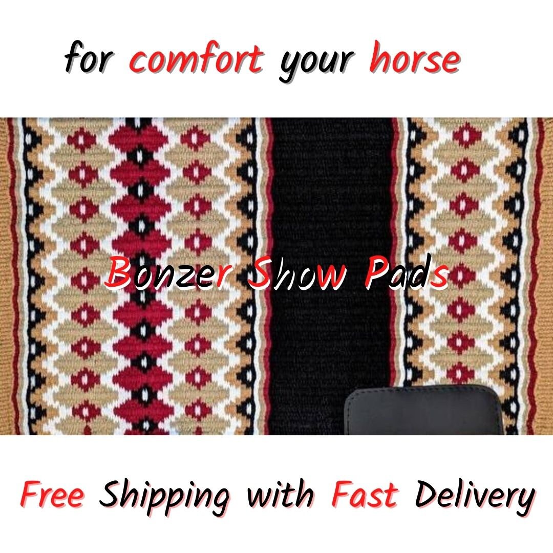 Show Pad Western Show Saddle Pad Horse Show Saddle Pads Hunter Etsy