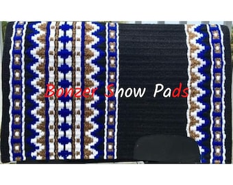 Western Show Pad custom saddle pad Western Saddle Pad Saddle blanket horse pad horse riding pad Showmanship Horsemanship