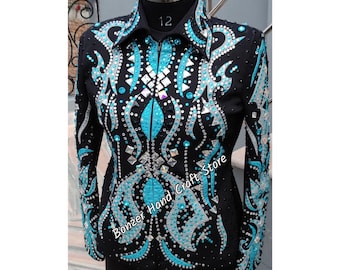 Western Show Jacket Women – Rhinestone Rodeo Queen Apparel, Stretch Fabric