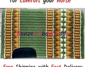 Western Show Pad custom saddle pad Western Saddle Pad Saddle blanket horse pad horse riding pad Showmanship Horsemanship