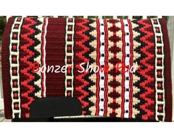 Western Show Pad custom saddle pad Western Saddle Pad Saddle blanket horse pad horse riding pad Showmanship Horsemanship