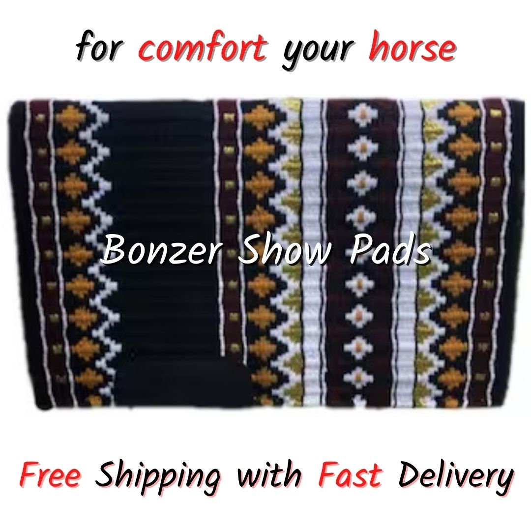 Western Show Pad Show Saddle Pad Horse Show Saddle Pads Hunter Etsy