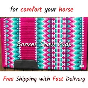 Western Show Pad custom saddle pad Western Saddle Pad Saddle blanket horse pad horse riding pad Showmanship Horsemanship
