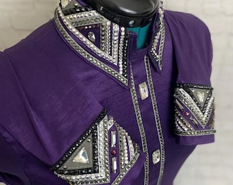Elegant Show Shirt, Showmanship Western Show Shirt, Perfect Horse Show Shirt & Gift for Her, Premium Horsemanship Shirt, Horse Riding Shirt