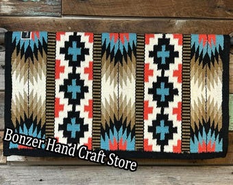 Woolen Saddle Blanket Saddle Pad Ranch Pad Yucca Pad Show Pad Horse Riding Pad Wool Pad Newzealand Wool Pad Countoured Pad Saddlery