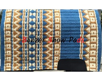 Western Show Pad: Wool Horse Saddle Blanket, Customizable