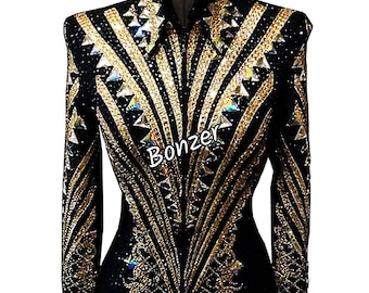 Veste de concours western personnalisée : chemise Rodeo Queen Horsemanship