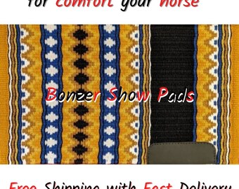 Western Show Pad custom saddle pad Western Saddle Pad Saddle blanket horse pad horse riding pad Showmanship Horsemanship