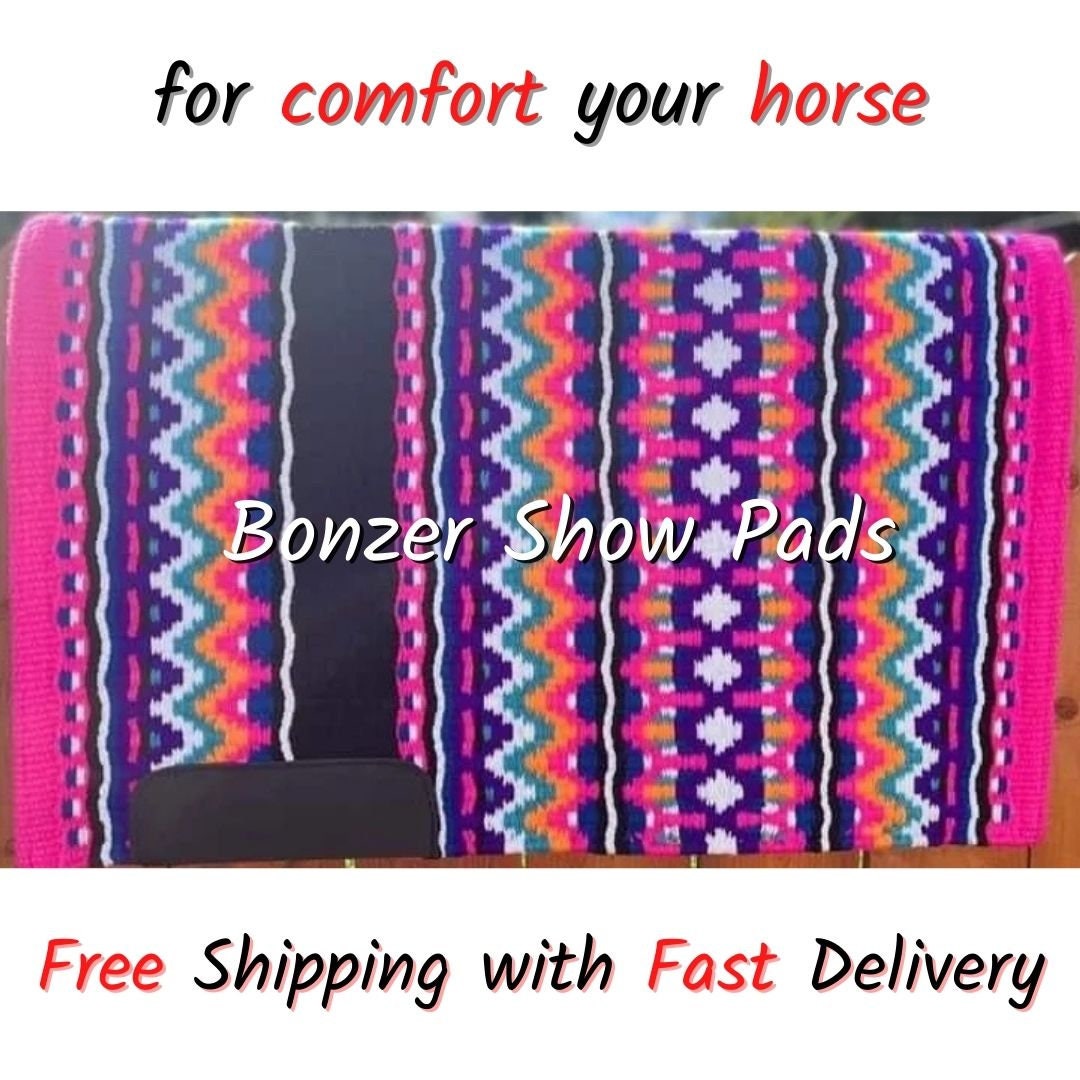 Western Show Pad Custom Saddle Pad Western Saddle Pad Saddle Blanket