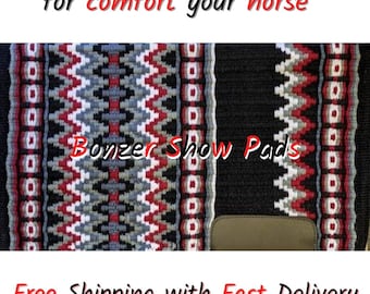 Western Show Pad custom saddle pad Western Saddle Pad Saddle blanket horse pad horse riding pad Showmanship Horsemanship